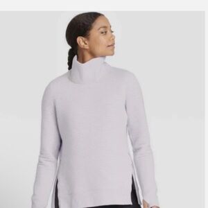 All in Motion Women's Soft Lilac Turtleneck Sweater